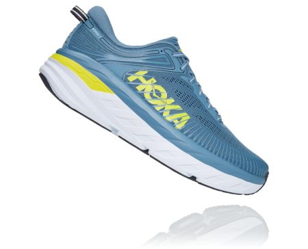 Hoka One One Bondi 7 Moški Čevlji Modra / Rumena SI-601987V